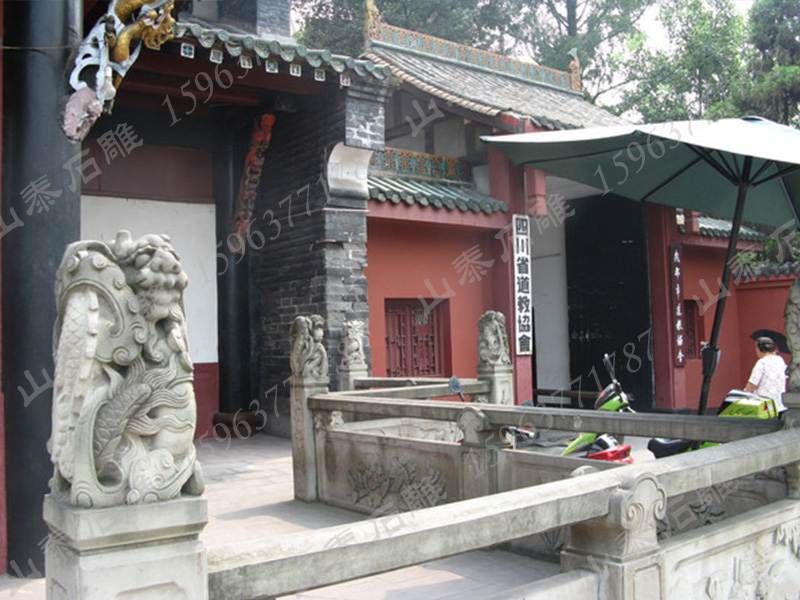 寺廟石雕欄桿