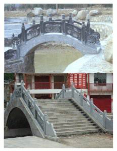 石雕欄桿、石拱橋、石欄桿