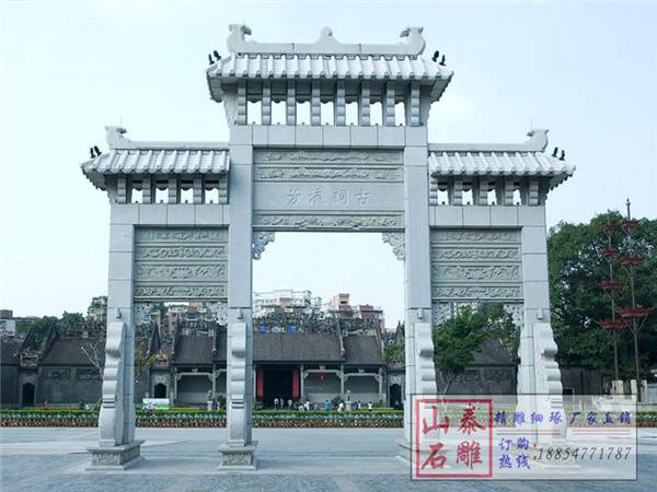 石雕欄桿、石拱橋、石欄桿