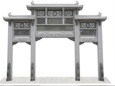 石雕欄桿、石拱橋、石欄桿