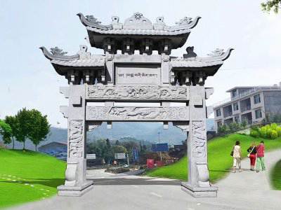 石雕欄桿、石拱橋、石欄桿