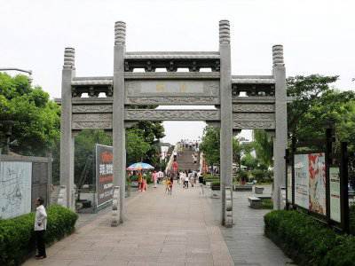 石雕欄桿、石拱橋、石欄桿