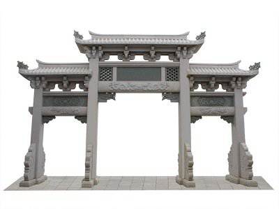 石雕欄桿、石拱橋、石欄桿