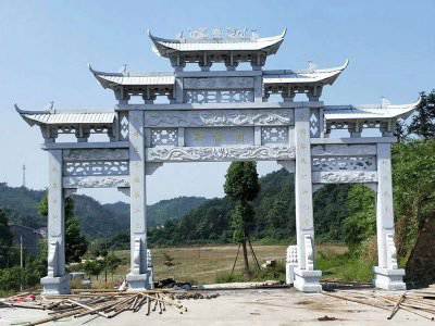 石雕欄桿、石拱橋、石欄桿