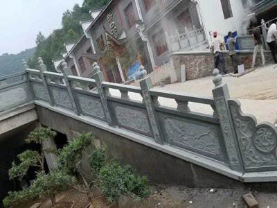 石雕欄桿、石拱橋、石欄桿