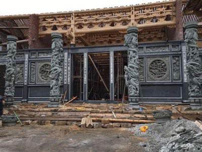石雕欄桿、石拱橋、石欄桿
