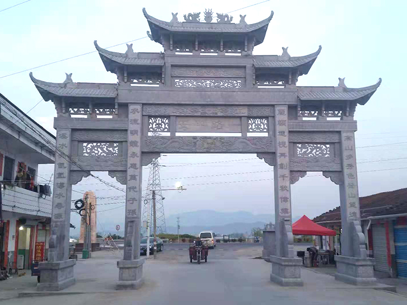石雕欄桿、石拱橋、石欄桿