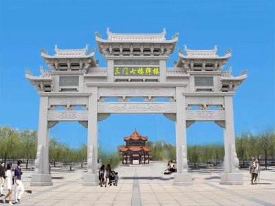 石雕欄桿、石拱橋、石欄桿